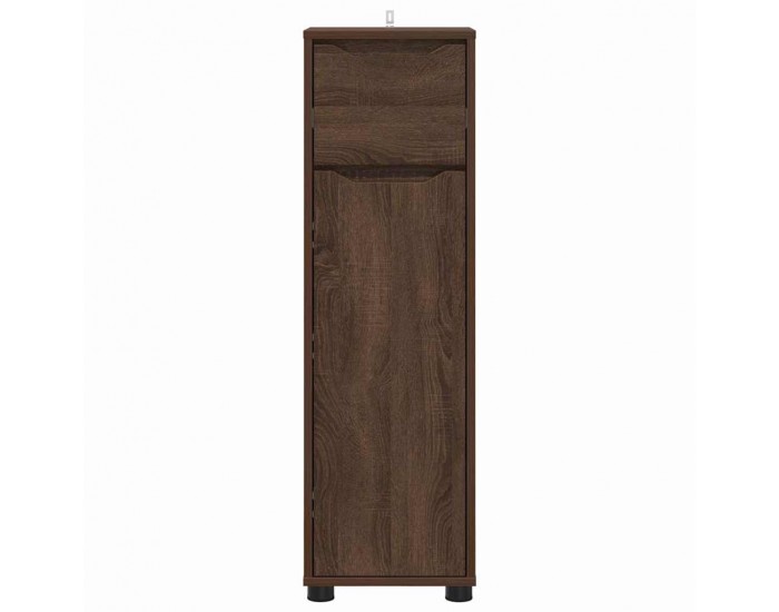 Sonata H Шкаф за баня Кафяв дъб 30,5 x 30 x 101 см Инженерно дърво