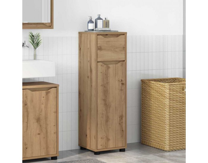 Sonata H Шкаф за баня с чекмедже Дъб 30,5 x 30 x 101 см Инженерно дърво