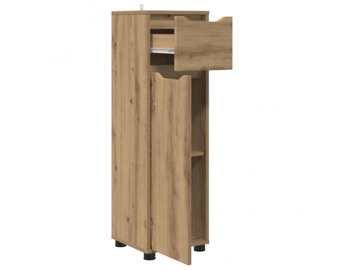 Sonata H Шкаф за баня с чекмедже Дъб 30,5 x 30 x 101 см Инженерно дърво