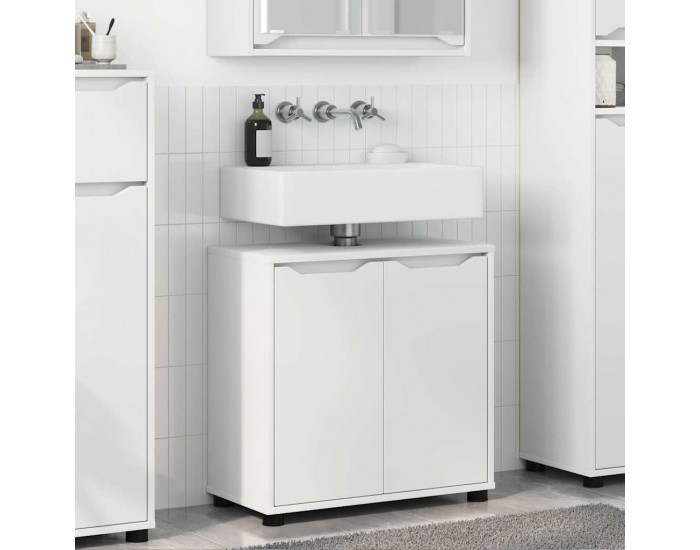 Sonata H Шкаф за баня с мивка Бяло 60 x 30 x 60 cm Инженерно дърво