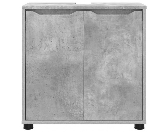 Sonata H Шкаф за баня с мивка с рафт Циментено сиво 60 x 30 x 60 cm