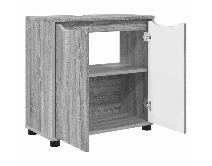 Sonata H Шкаф за баня с мивка Сив Сонома 60 x 30 x 60 cm Инженерно дърво