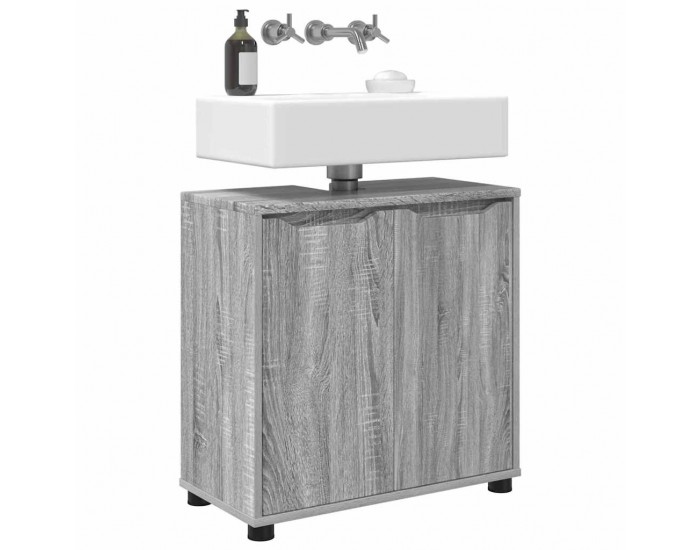 Sonata H Шкаф за баня с мивка Сив Сонома 60 x 30 x 60 cm Инженерно дърво