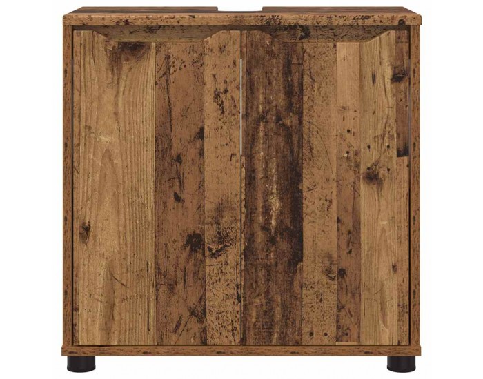 Sonata H Шкаф за баня с мивка с рафт с врата Старо дърво 60 x 30 x 60 cm