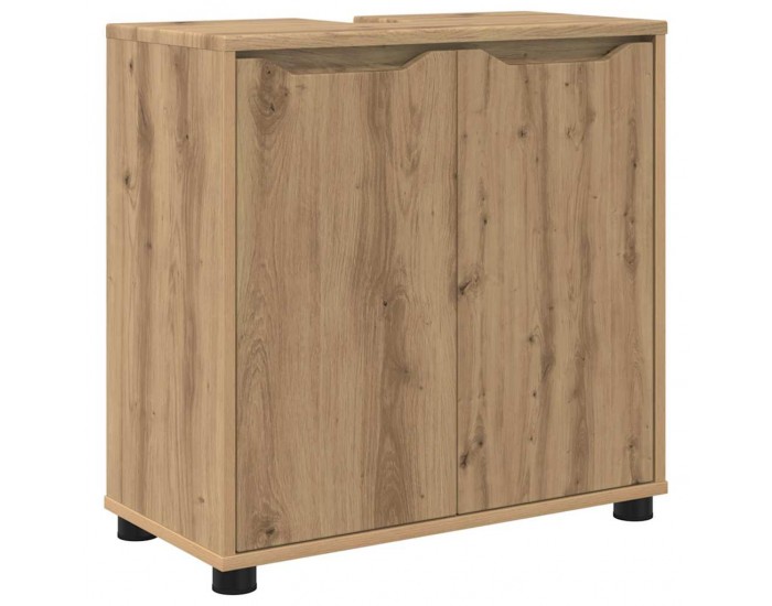 Sonata H Шкаф за баня с мивка с рафт Дъб 60 x 30 x 60 cm Инженерно дърво