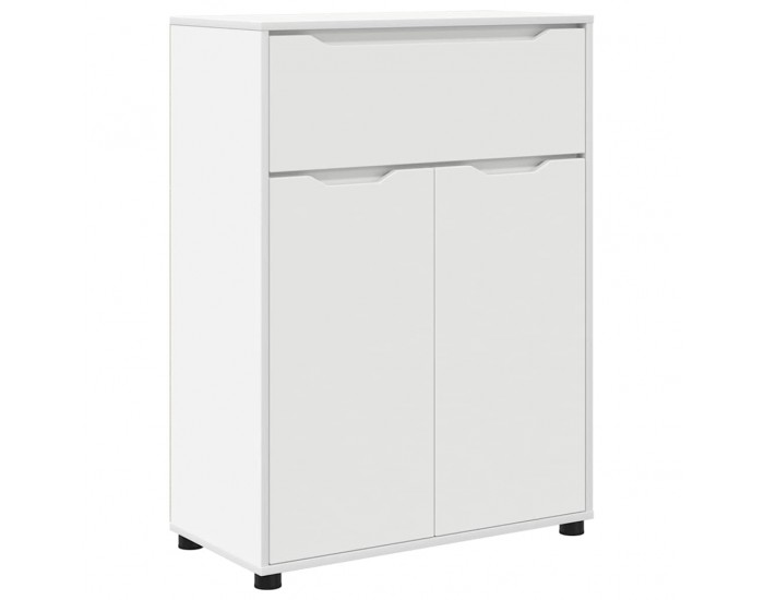 Sonata H Шкаф за баня с рафт Бяло 72,5 x 36,5 x 100 см Инженерно дърво