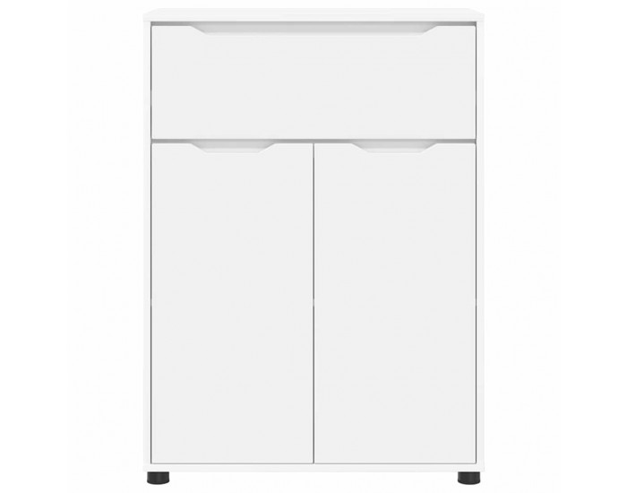 Sonata H Шкаф за баня с рафт Бяло 72,5 x 36,5 x 100 см Инженерно дърво