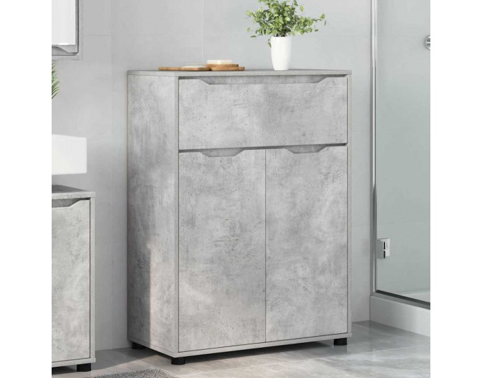 Sonata H Шкаф за баня с чекмедже Циментено сиво 72,5 x 36,5 x 100 см