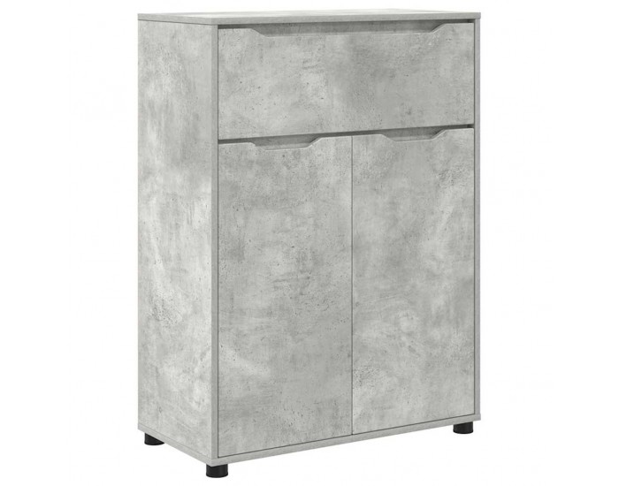 Sonata H Шкаф за баня с чекмедже Циментено сиво 72,5 x 36,5 x 100 см