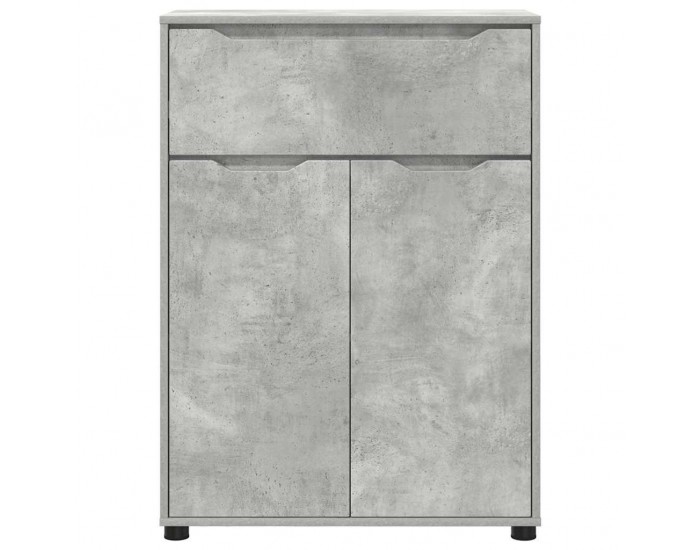 Sonata H Шкаф за баня с чекмедже Циментено сиво 72,5 x 36,5 x 100 см