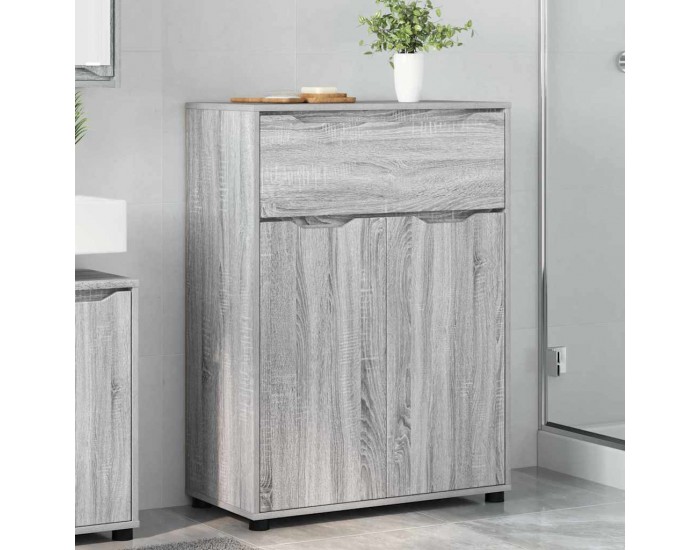 Sonata H Шкаф за баня Сив Сонома 72,5 x 36,5 x 100 см Инженерно дърво