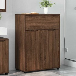 Sonata H Шкаф за баня Кафяв дъб 72,5 x 36,5 x 100 см Инженерно дърво - Шкафове за баня