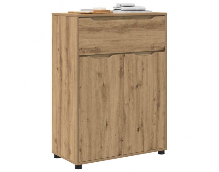 Sonata H Шкаф за баня с рафт Дъб 72,5 x 36,5 x 100 см Инженерно дърво