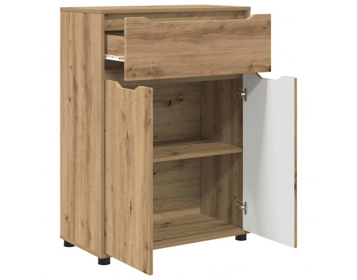 Sonata H Шкаф за баня с рафт Дъб 72,5 x 36,5 x 100 см Инженерно дърво