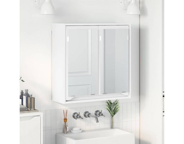 Sonata H Шкаф с огледало за баня Бяло 60 x 20 x 60 cm Инженерно дърво