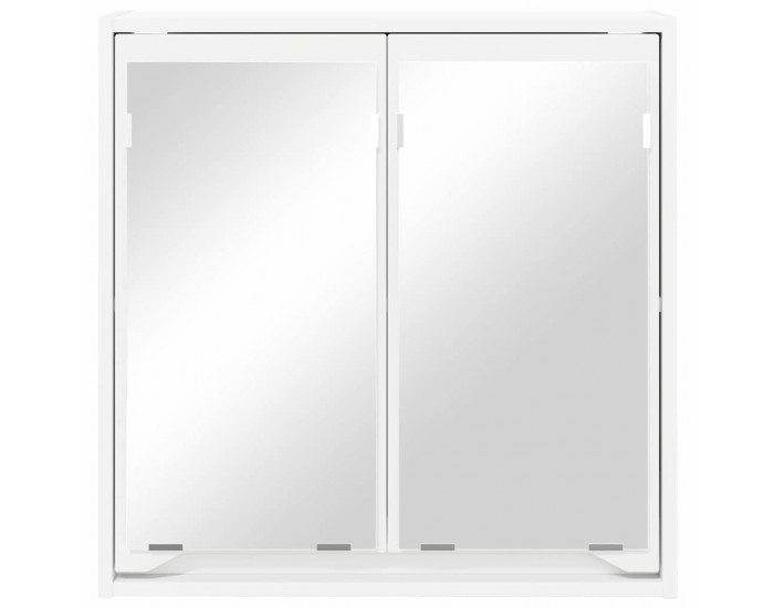 Sonata H Шкаф с огледало за баня Бяло 60 x 20 x 60 cm Инженерно дърво