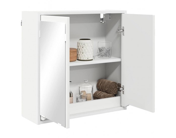 Sonata H Шкаф с огледало за баня Бяло 60 x 20 x 60 cm Инженерно дърво