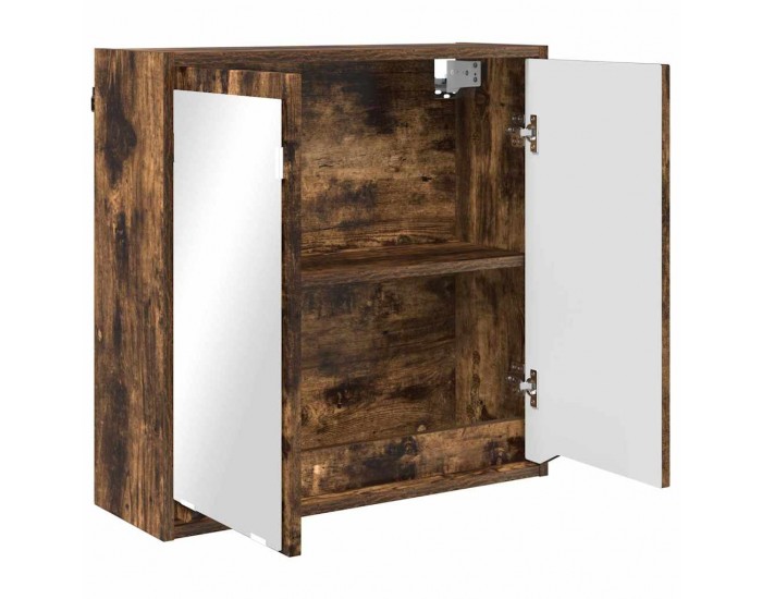 Sonata H Шкаф с огледало за баня с рафт Димян дъб 60 x 20 x 60 cm