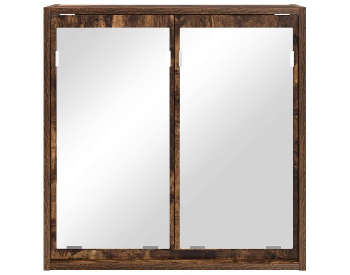 Sonata H Шкаф с огледало за баня с рафт Димян дъб 60 x 20 x 60 cm