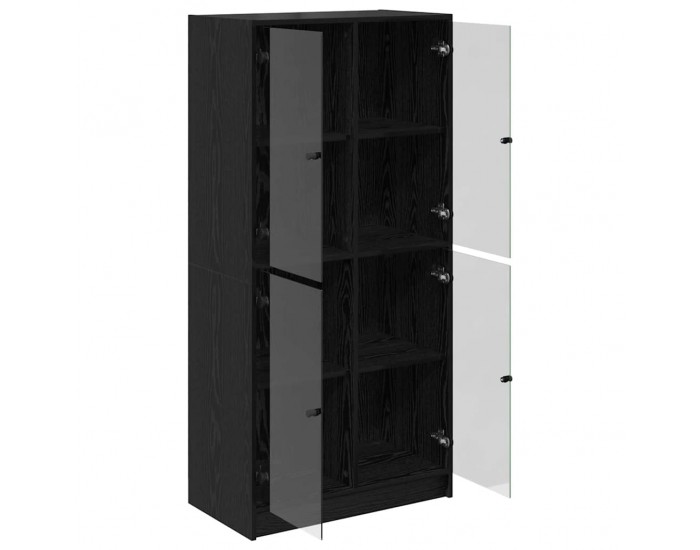 Sonata H Висок шкаф Черния дъб 68 x 37 x 142 см Инженерно дърво