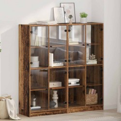 Sonata H Висок шкаф 2 pcs Старо дърво 136 x 37 x 142 см Инженерно дърво - Шкафове, Витрини, Модулни секции