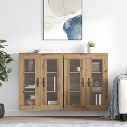 Sonata H Стенни шкафове 2 pcs Дъб 69,5 x 34 x 90 см Инженерно дърво - Шкафове, Витрини, Модулни секции