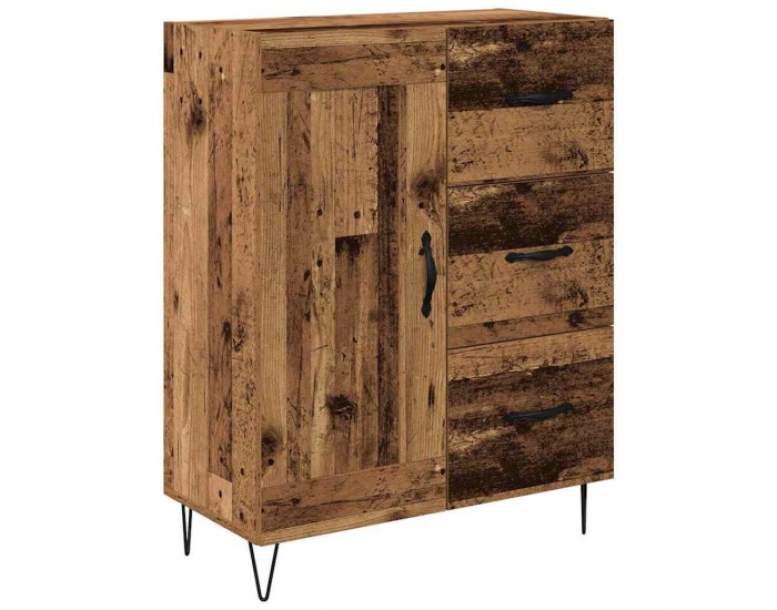 Sonata H Висок шкаф Старо дърво 69,5 x 34 x 180 см Инженерно дърво