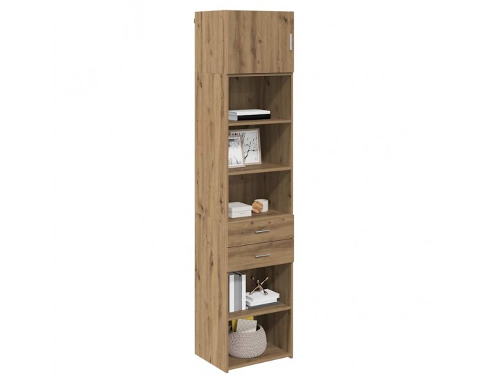 Sonata H Висок шкаф с чекмедже Дъб 50 x 42,5 x 225 см Инженерно дърво