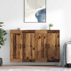 Sonata H Стенно монтирани шкафове 2 pcs Старо дърво 69,5 x 34 x 90 см - Шкафове, Витрини, Модулни секции