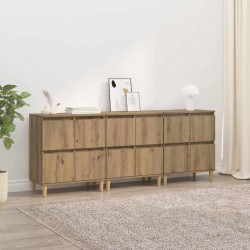 Sonata H Скейдбордове 3 pcs Дъб 60 x 35 x 70 cm Инженерно дърво - Дневна