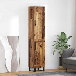 Sonata H Висок шкаф Старо дърво 34,5 x 34 x 180 см Инженерно дърво - Дневна