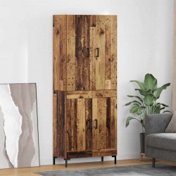 Sonata H Висок шкаф Старо дърво 69,5 x 34 x 180 см Инженерно дърво - Шкафове, Витрини, Модулни секции