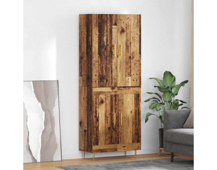 Sonata H Висок шкаф Старо дърво 69,5 x 34 x 180 см Инженерно дърво