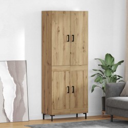 Sonata H Висок шкаф Дъб 69,5 x 34 x 180 см Инженерно дърво - Шкафове, Витрини, Модулни секции