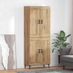 Sonata H Висок шкаф Дъб 69,5 x 34 x 180 см Инженерно дърво - Шкафове, Витрини, Модулни секции
