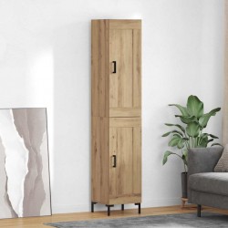 Sonata H Висок шкаф Дъб 34,5 x 34 x 180 см Инженерно дърво - Дневна