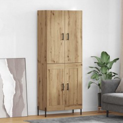 Sonata H Висок шкаф Дъб 69,5 x 34 x 180 см Инженерно дърво - Дневна