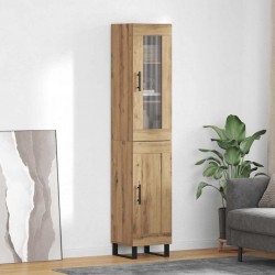 Sonata H Висок шкаф Дъб 69,5 x 34 x 180 см Инженерно дърво - Дневна