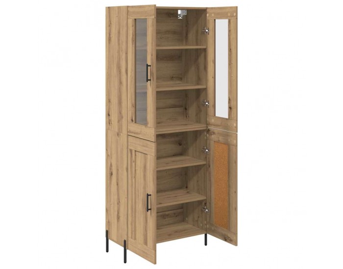 Sonata H Висок шкаф Дъб 69,5 x 34 x 180 см Инженерно дърво