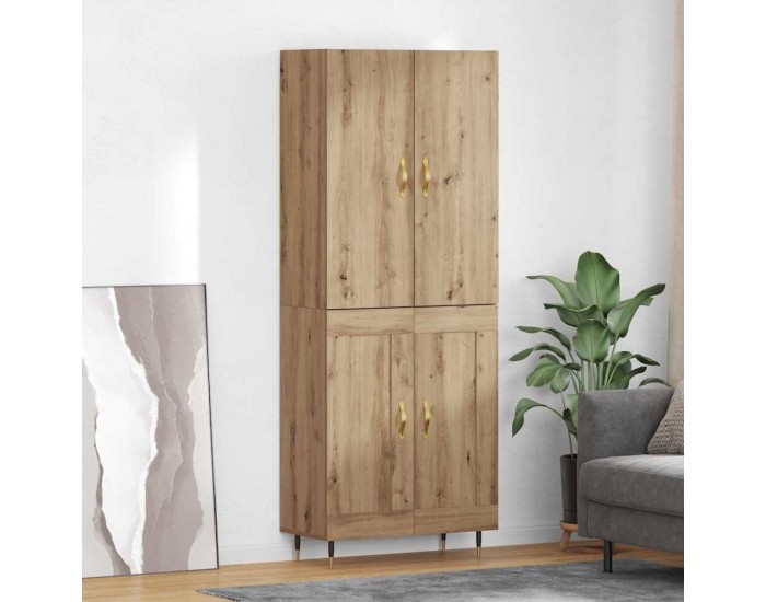 Sonata H Висок шкаф Дъб 69,5 x 34 x 180 см Инженерно дърво