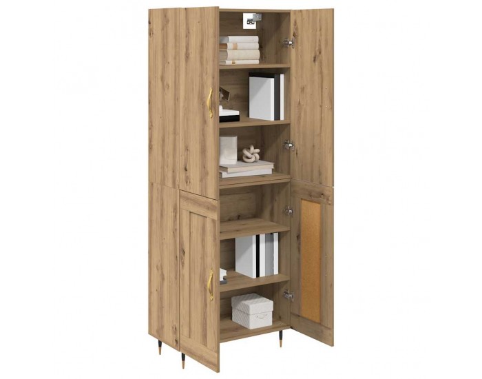 Sonata H Висок шкаф Дъб 69,5 x 34 x 180 см Инженерно дърво