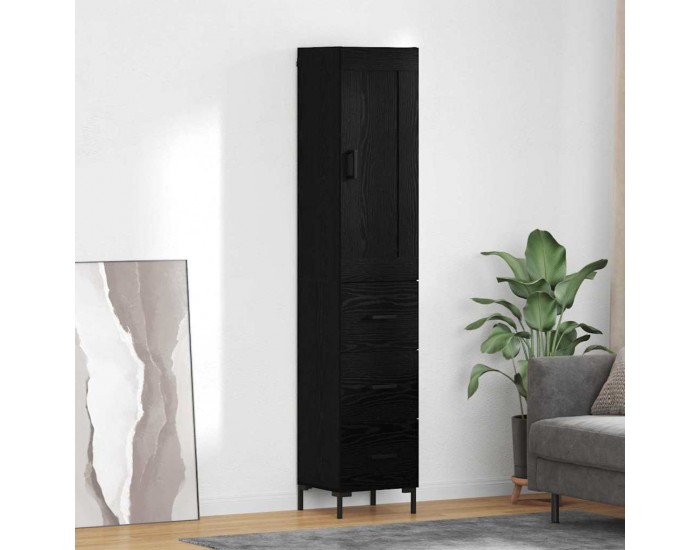 Sonata H Висок шкаф Черния дъб 34,5 x 34 x 180 см Инженерно дърво