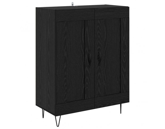 Sonata H Висок шкаф 2 pcs Черния дъб Инженерна дървесина и стъкло