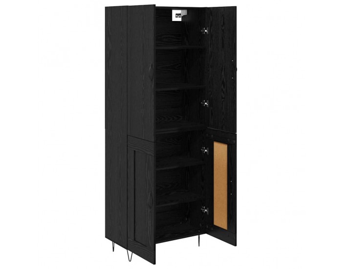 Sonata H Висок шкаф 2 pcs Черния дъб Инженерна дървесина и стъкло