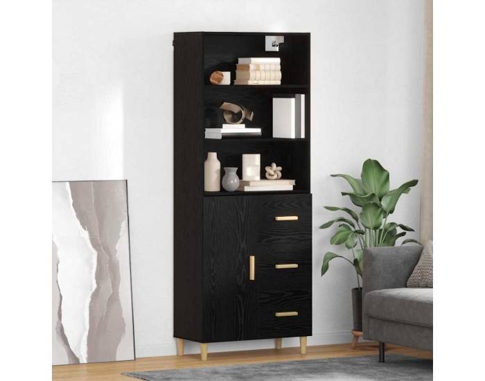 Sonata H Висок шкаф 2 pcs Черния дъб 69,5 x 34 x 180 см Инженерно дърво