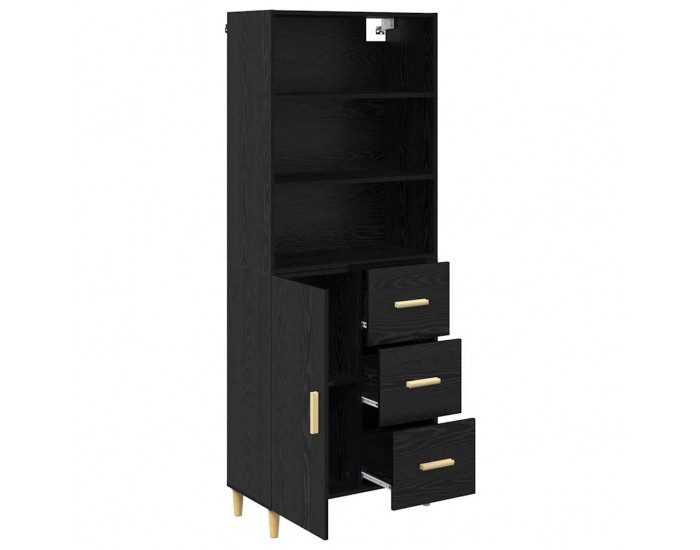 Sonata H Висок шкаф 2 pcs Черния дъб 69,5 x 34 x 180 см Инженерно дърво