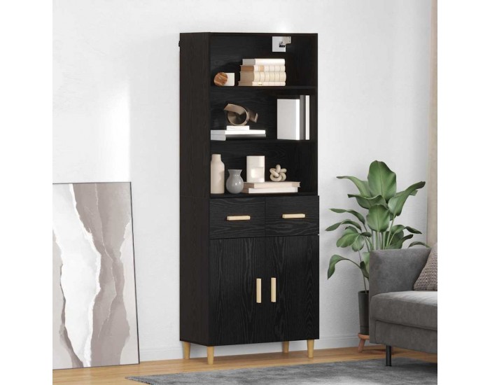 Sonata H Висок шкаф 2 pcs Черния дъб 69,5 x 34 x 180 см Инженерно дърво
