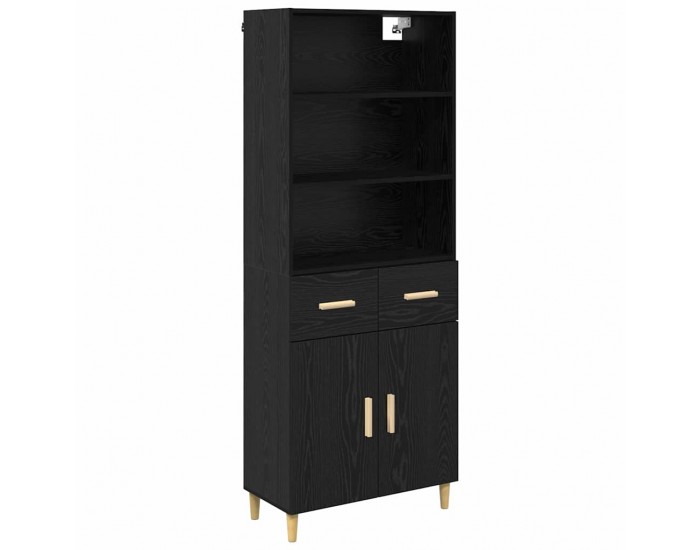 Sonata H Висок шкаф 2 pcs Черния дъб 69,5 x 34 x 180 см Инженерно дърво