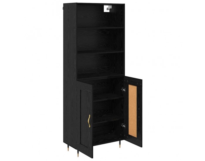 Sonata H Висок шкаф 2 pcs Черен дъб 69,5 x 34 x 180 см Инженерно дърво