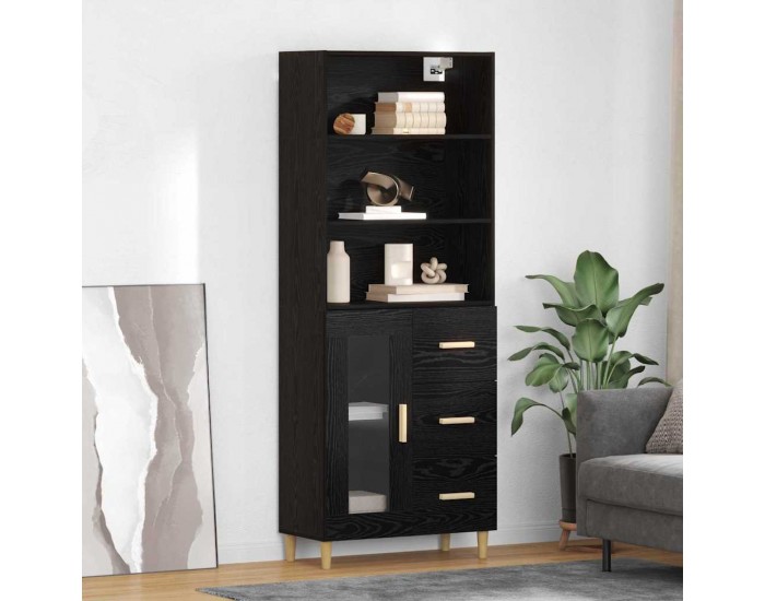 Sonata H Висок шкаф 2 pcs Черния дъб 69,5 x 34 x 180 см Инженерно дърво